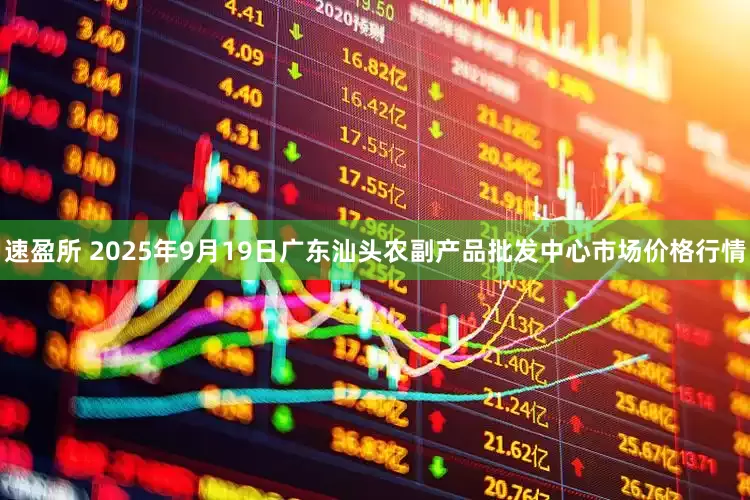 速盈所 2025年9月19日广东汕头农副产品批发中心市场价格行情